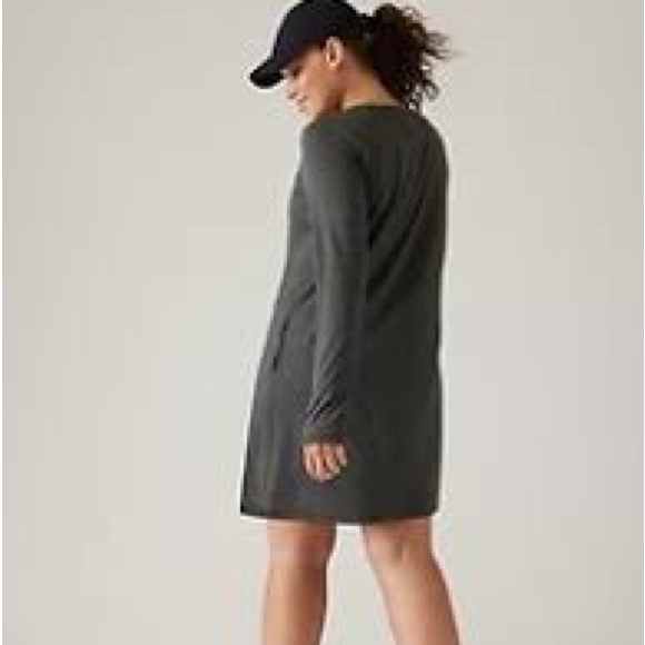 NWT! Athleta Uptempo Dress Size Small in Black Heather - Picture 4 of 11